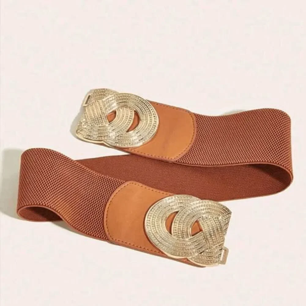 Ladies Brown Gorgeous Statement Belt (29.5 Inches)